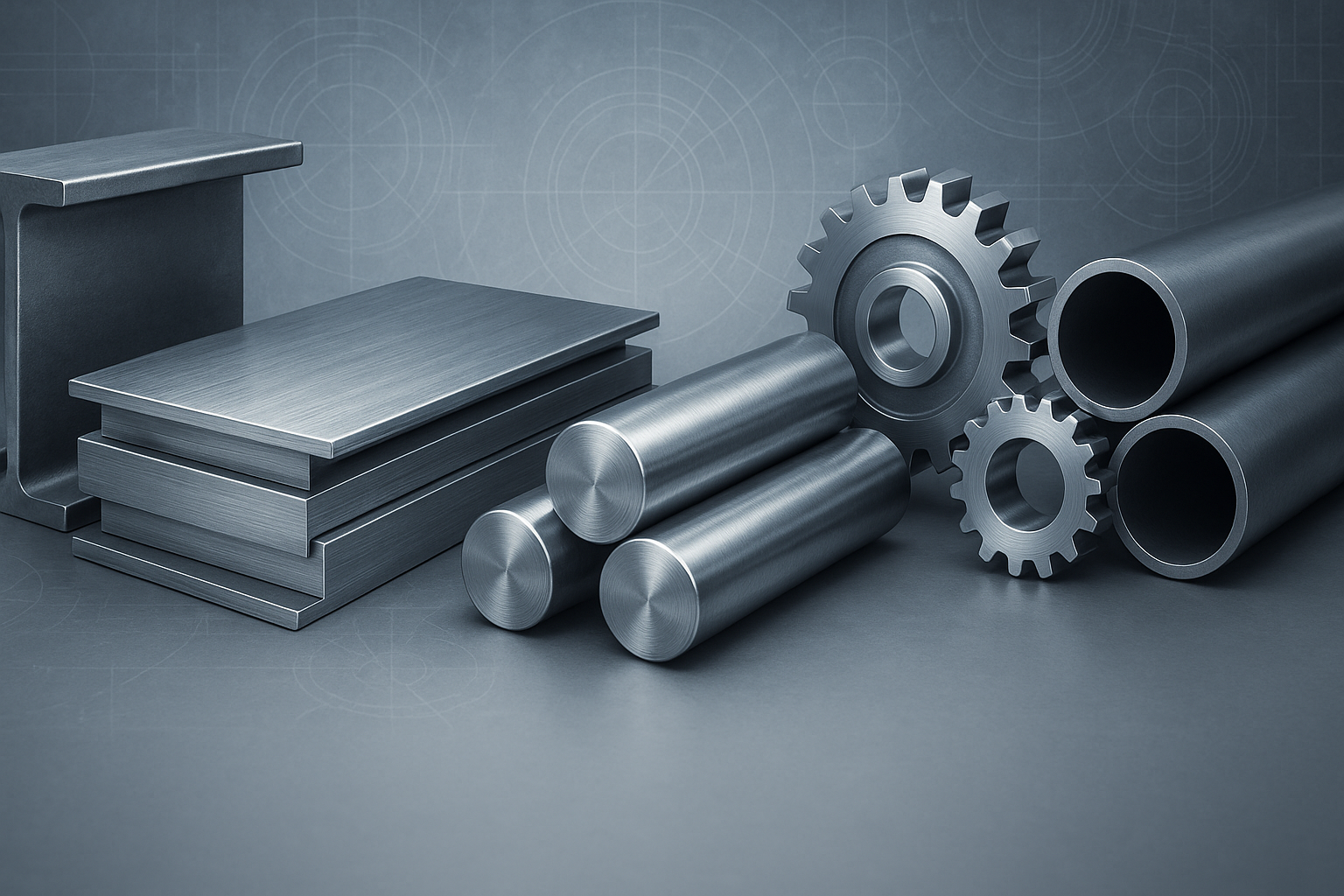 Industrial steel types banner