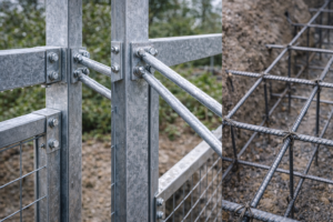 Galvanized steel reinforcement in construction