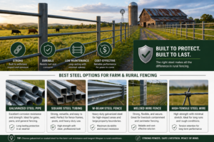 Steel fencing solutions for farm security