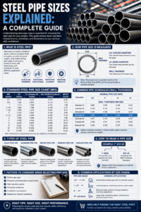 Steel Pipe Sizes Explained Guide Infographic