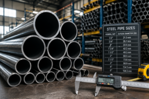 Steel Pipe Workshop with Precision Measurements Header Image